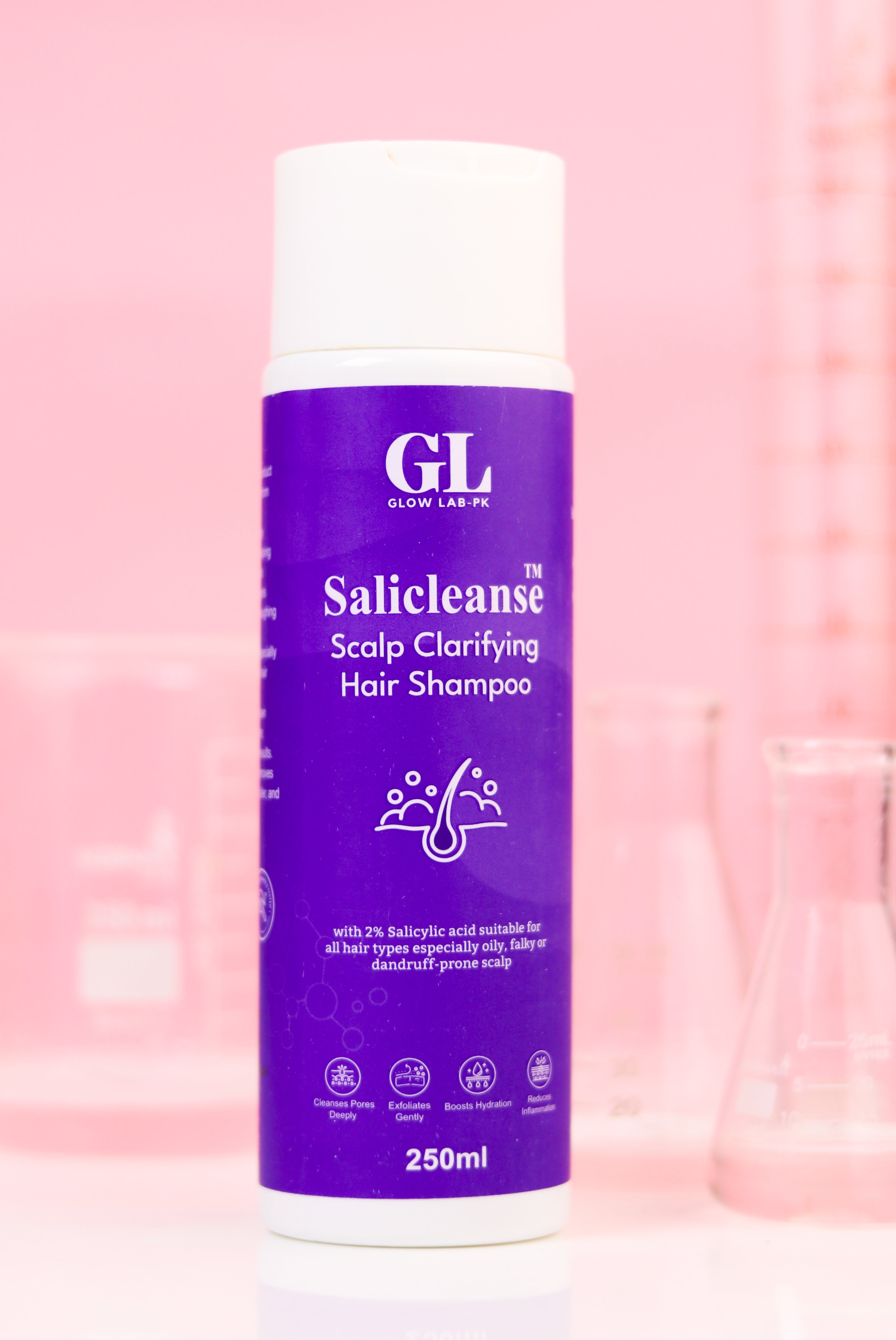 Salicleanse™ Scalp Exfoliation and clarifying shampoo. (250ml)