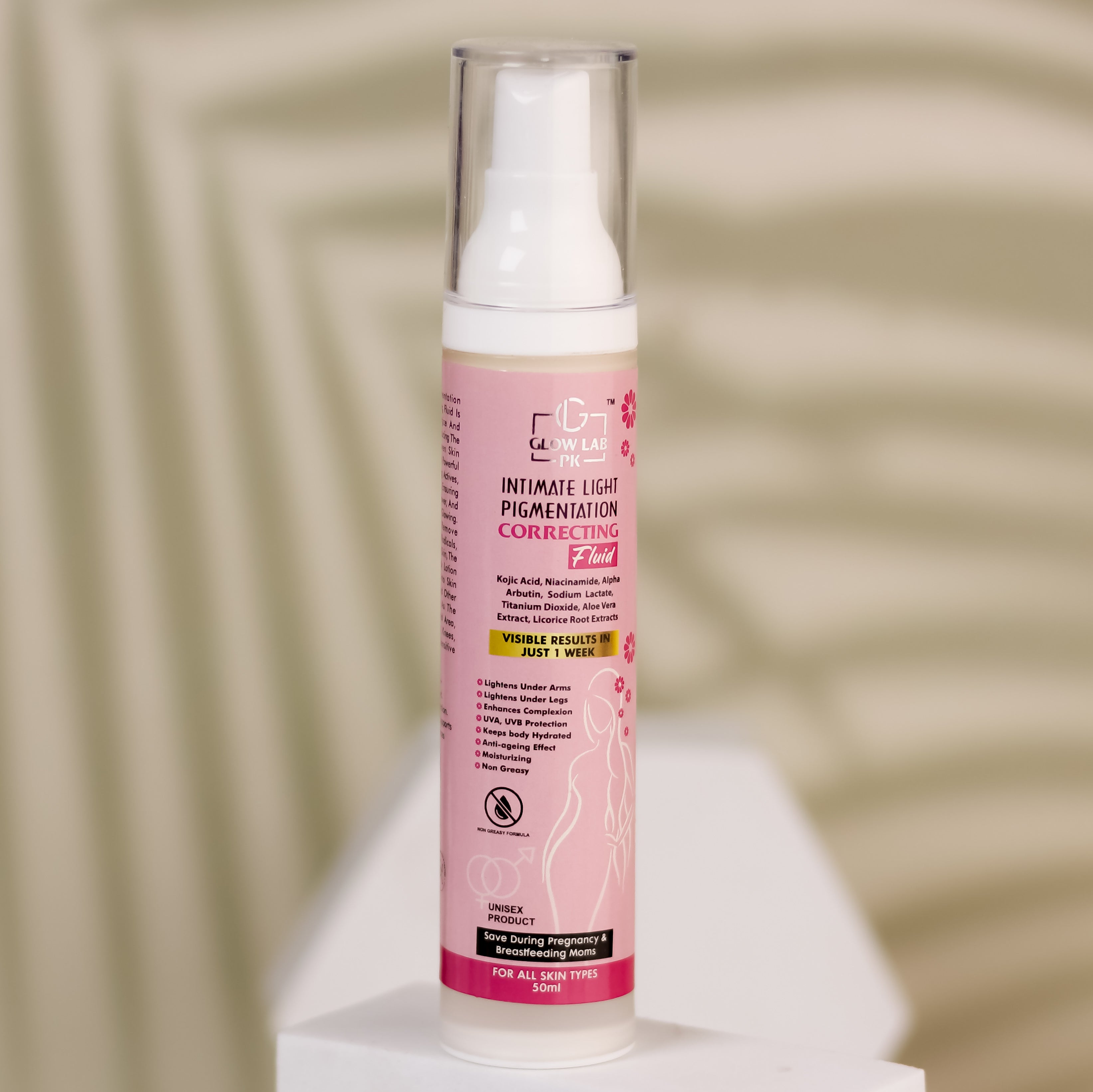 Intimate Light pigmentation correcting fluid.