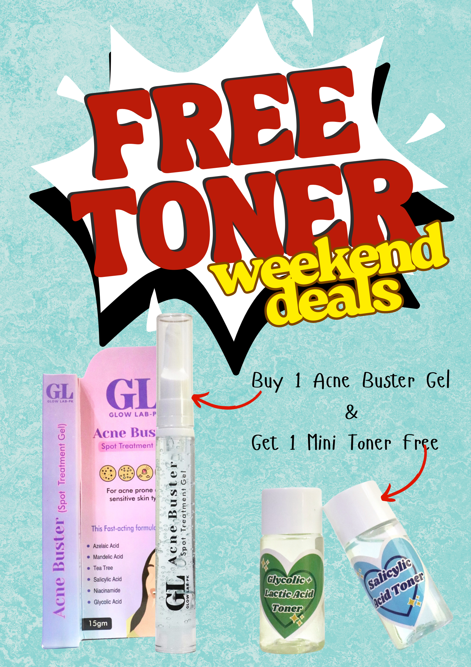 Free mini toner with Acne Buster!