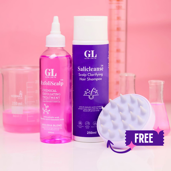 Anti-Dundruff Bundle -FREE HEAD MASSAGER-   (Exfoliscalp + Salicleanse)