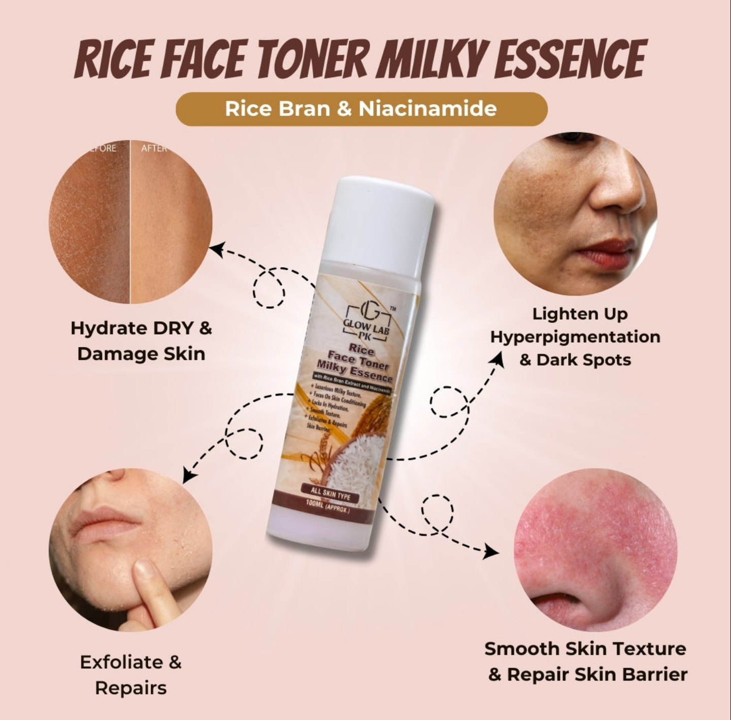 Rice Milky Toner Essence (BUY 1 GET 1 FREE)