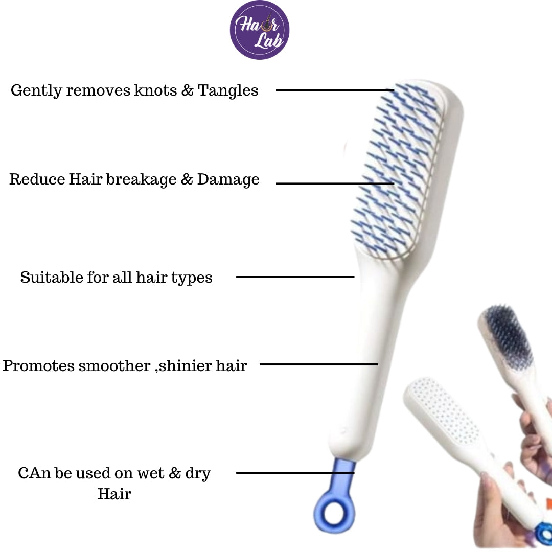 Self cleaning brush