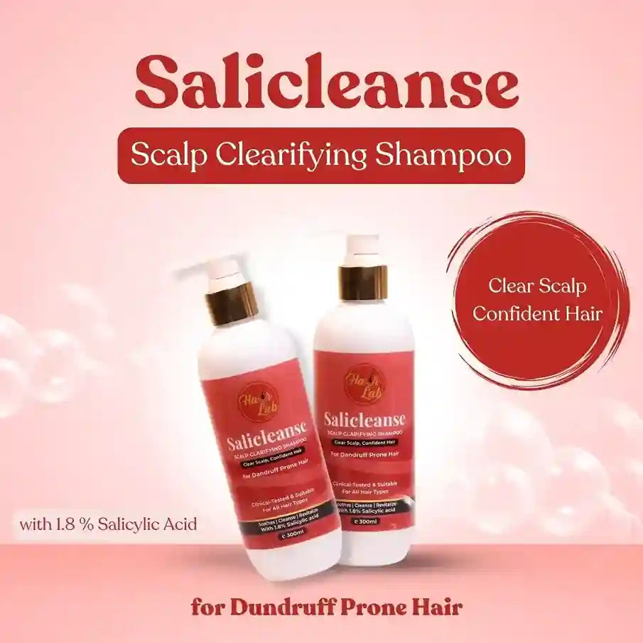 Salicleanse | Best Scalp Clarifying Shampoo for Build-Up & Oily Hair | (e300ml)