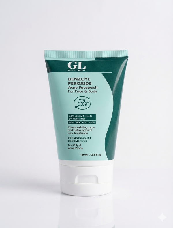 Benzoyl Peroxide Acne Facewash.